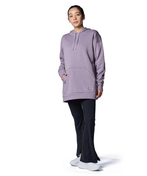 UNDER ARMOUR(アンダーアーマー)の「UAライバルフリース チュニック フーディー(トレーニング/レディース)(スウェット・レディース・パープル系・S/L/M/XL)」の3枚目の写真