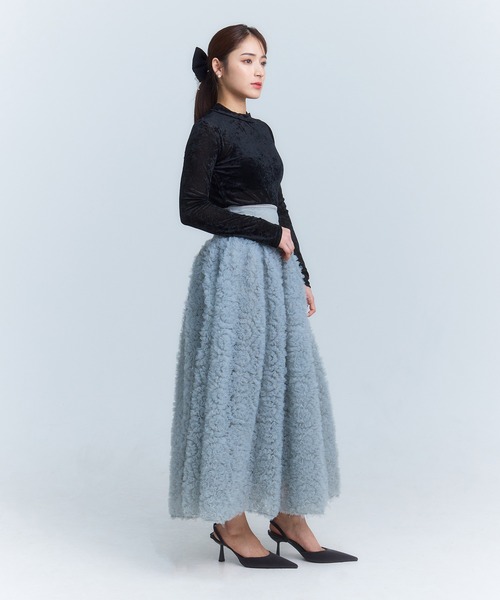 EIMY ISTOIRE（エイミーイストワール）の「Flora ボリュームスカート（スカート・レディース・ブラック/サックスブルー・S/M）」の15枚目の写真