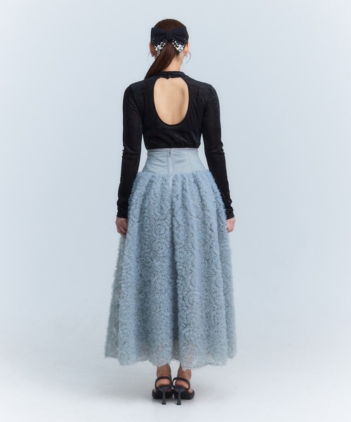 EIMY ISTOIRE（エイミーイストワール）の「Flora ボリュームスカート（スカート・レディース・ブラック/サックスブルー・S/M）」の16枚目の写真