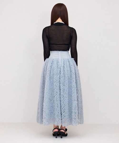 EIMY ISTOIRE（エイミーイストワール）の「Flora ボリュームスカート（スカート・レディース・ブラック/サックスブルー・S/M）」の13枚目の写真