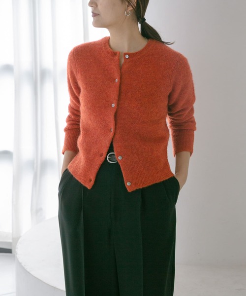 URBAN RESEARCH(アーバンリサーチ)の「スーリーアルパカ2WAYカーディガン(カーディガン/ボレロ・レディース・ブラック/オレンジ/グレー・FREE)」の3枚目の写真