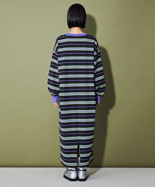 CITEN（シテン）の「＜CITEN＞ボーダーロングワンピース（ワンピース