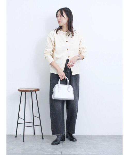 Samansa Mos2 blue（サマンサモスモスブルー）の「カーブデニムパンツ（その他パンツ・レディース・チャコールグレー/ネイビー・F）」の19枚目の写真