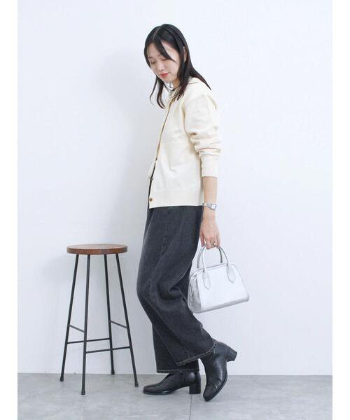 Samansa Mos2 blue（サマンサモスモスブルー）の「カーブデニムパンツ（その他パンツ・レディース・チャコールグレー/ネイビー・F）」の20枚目の写真