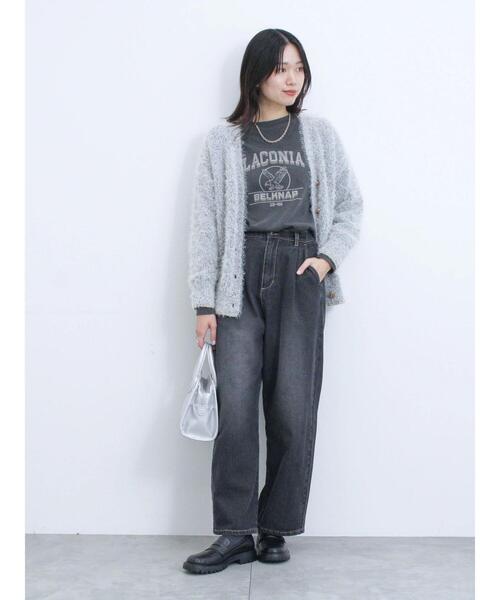 Samansa Mos2 blue（サマンサモスモスブルー）の「カーブデニムパンツ（その他パンツ・レディース・チャコールグレー/ネイビー・F）」の22枚目の写真