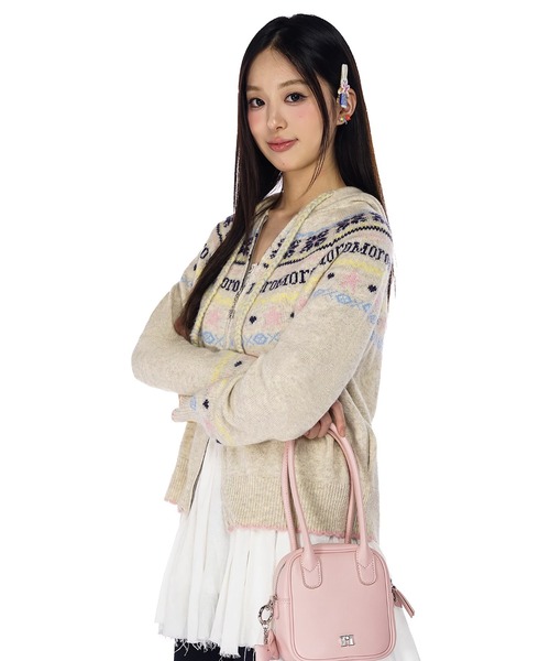 スノーフレークカーディガン KS0667【Moromoro2】【2024AW】（ニット