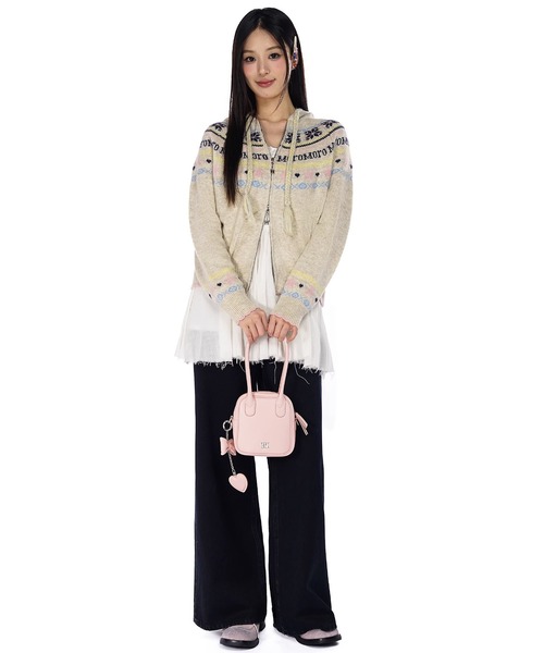 スノーフレークカーディガン KS0667【Moromoro2】【2024AW】（ニット