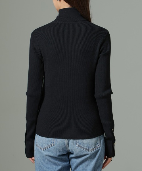 NANO universe（ナノユニバース）の「【WEB限定】洗濯機洗可メタルボタンリブニット（ニット/セーター・レディース・オフホワイト/チャコールグレー/ブラック/ライトグリーン・FREE）」の22枚目の写真