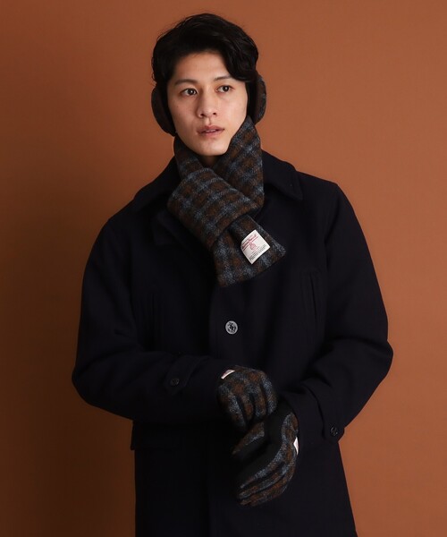 HARRIS TWEED（ハリスツイード）の「◆【HARRIS TWEED／ハリスツイード】リブグローブ ON／OFF対応（手袋・メンズ・モスグリーン系1/ブルー系その他3/チャコールグレー/ベージュ系8・00）」の13枚目の写真