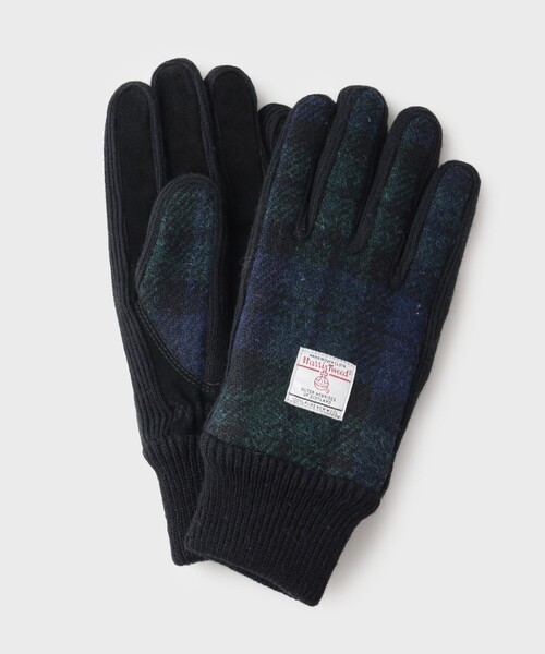HARRIS TWEED（ハリスツイード）の「◆【HARRIS TWEED／ハリスツイード】リブグローブ ON／OFF対応（手袋・メンズ・モスグリーン系1/ブルー系その他3/チャコールグレー/ベージュ系8・00）」の16枚目の写真