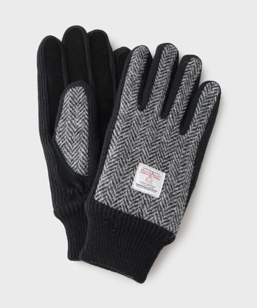 HARRIS TWEED（ハリスツイード）の「◆【HARRIS TWEED／ハリスツイード】リブグローブ ON／OFF対応（手袋・メンズ・モスグリーン系1/ブルー系その他3/チャコールグレー/ベージュ系8・00）」の8枚目の写真