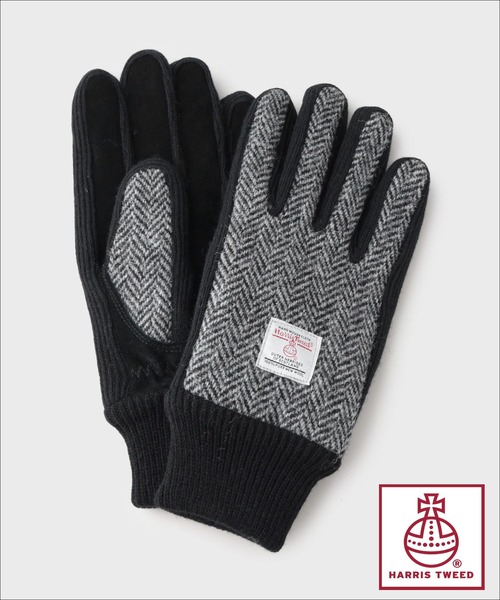 HARRIS TWEED（ハリスツイード）の「◆【HARRIS TWEED／ハリスツイード】リブグローブ ON／OFF対応（手袋・メンズ・モスグリーン系1/ブルー系その他3/チャコールグレー/ベージュ系8・00）」の12枚目の写真