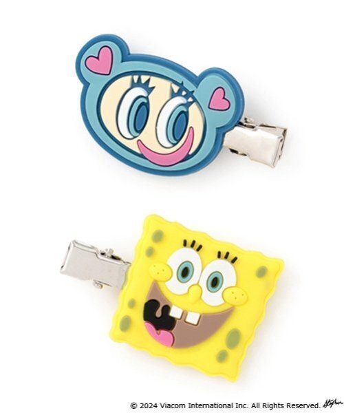 LOVETOXIC(ラブトキシック)の「【スポンジ・ボブ】×【Angel Blue】前髪クリップ(その他ヘアアクセサリー・キッズ・マルチ・FREE)」の1枚目の写真