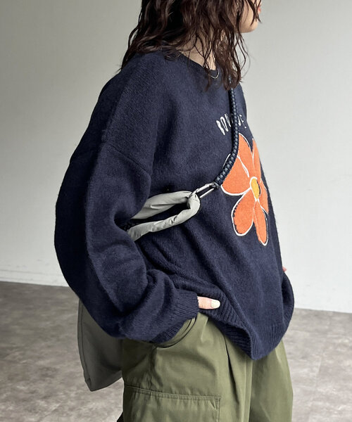 CPCM(シーピーシーエム)の「シャギーモチーフニット(ニット/セーター・レディース・アイボリー/ブラック/グリーン/ネイビー・FREE)」の18枚目の写真