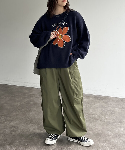 CPCM(シーピーシーエム)の「シャギーモチーフニット(ニット/セーター・レディース・アイボリー/ブラック/グリーン/ネイビー・FREE)」の19枚目の写真