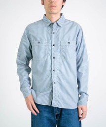 SPELLBOUND | [SPELLBOUND / スペルバウンド] ブルーストライプ オーセンティックワークシャツ(シャツ/ブラウス)