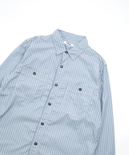 SPELLBOUND（スペルバウンド）の「[SPELLBOUND / スペルバウンド] ブルーストライプ オーセンティックワークシャツ（シャツ/ブラウス・メンズ・ブルー系その他・3/2）」の3枚目の写真
