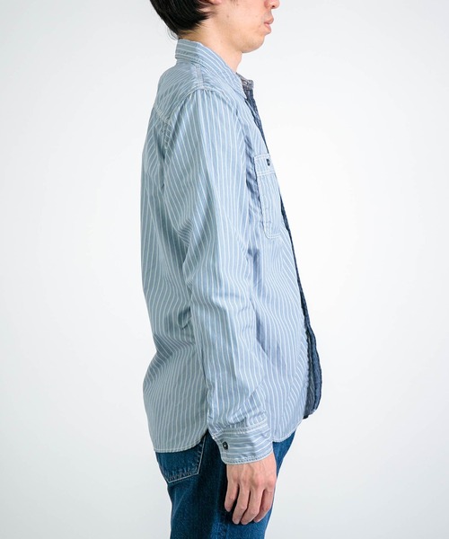 SPELLBOUND（スペルバウンド）の「[SPELLBOUND / スペルバウンド] ブルーストライプ オーセンティックワークシャツ（シャツ/ブラウス・メンズ・ブルー系その他・3/2）」の15枚目の写真