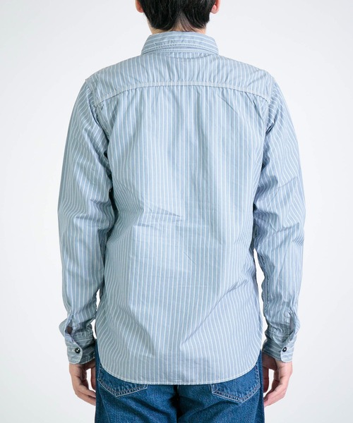 SPELLBOUND（スペルバウンド）の「[SPELLBOUND / スペルバウンド] ブルーストライプ オーセンティックワークシャツ（シャツ/ブラウス・メンズ・ブルー系その他・3/2）」の16枚目の写真
