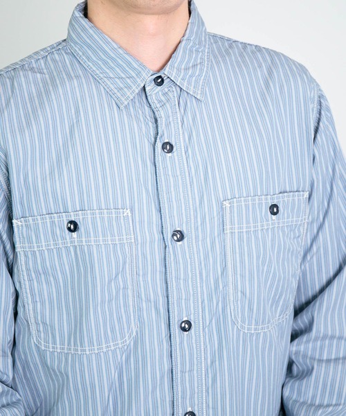 SPELLBOUND（スペルバウンド）の「[SPELLBOUND / スペルバウンド] ブルーストライプ オーセンティックワークシャツ（シャツ/ブラウス・メンズ・ブルー系その他・3/2）」の17枚目の写真