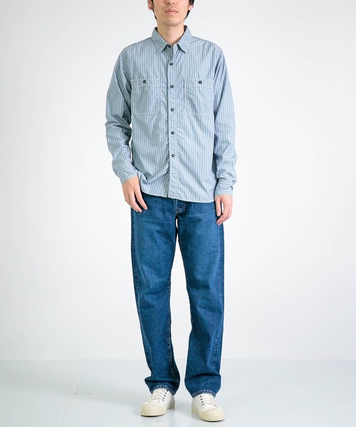 SPELLBOUND（スペルバウンド）の「[SPELLBOUND / スペルバウンド] ブルーストライプ オーセンティックワークシャツ（シャツ/ブラウス・メンズ・ブルー系その他・3/2）」の12枚目の写真