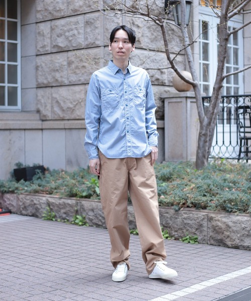 SPELLBOUND（スペルバウンド）の「[SPELLBOUND / スペルバウンド] ブルーストライプ オーセンティックワークシャツ（シャツ/ブラウス・メンズ・ブルー系その他・3/2）」の8枚目の写真