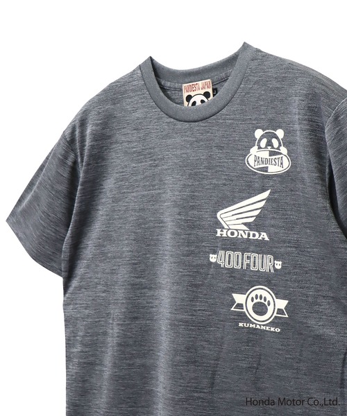 PANDIESTA(パンディエスタ)の「Honda×Pandiesta CB400FOUR ドライメッシュTシャツ(M2)(Tシャツ/カットソー・メンズ・グレー/カーキ/ブラック・XXL/XL/L/M)」の7枚目の写真