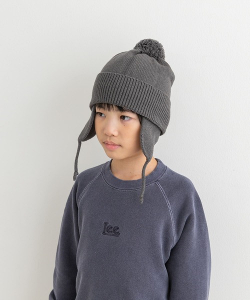 URBAN RESEARCH DOORS（アーバンリサーチドアーズ）の「『抗菌/防臭/静電気防止』フライトニットキャップ(KIDS)（ニットキャップ/ビーニー・キッズ・アイボリー/チャコールグレー・ONE）」の6枚目の写真