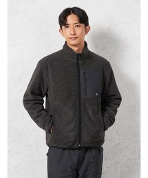 LOGOS（ロゴス）の「【LOGOS-ロゴス-】 ウールライク フリースブルゾン 裏タフタ付き カジュアルアウター 無地 秋冬（その他アウター）」