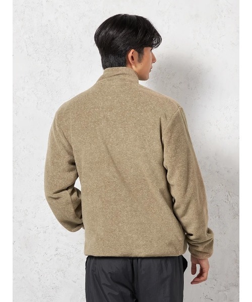 LOGOS-ロゴス-】 ウールライク フリースブルゾン 裏タフタ付き