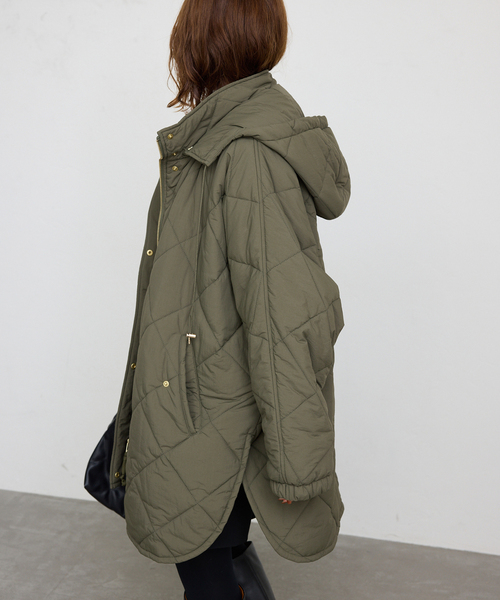 SLOBE IENA（スローブイエナ）の「撥水パッディドフーディーポンチョ