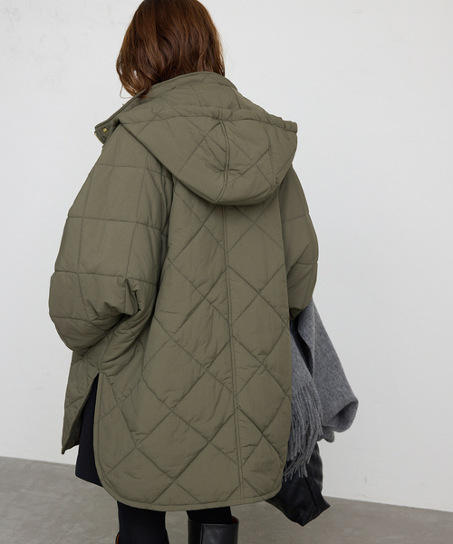 SLOBE IENA（スローブイエナ）の「撥水パッディドフーディーポンチョ