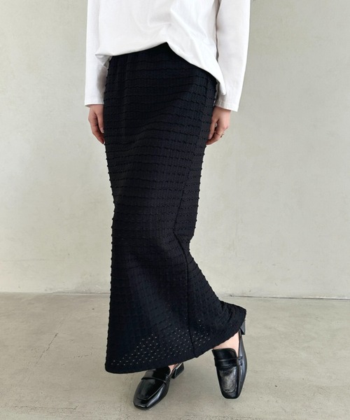 MYMOOD.（マイムード）の「ジャガードレースタイトスカート（スカート・レディース・ホワイト/ピンク/ブラック/アイボリー・FREE）」の19枚目の写真