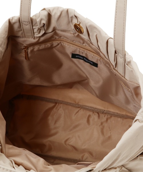 NATURAL BEAUTY BASIC(ナチュラルビューティーベーシック)の「◇ギャザリングライトトートバッグ(トートバッグ・レディース・ブラック/グレー/ベージュ・フリ-)」の16枚目の写真