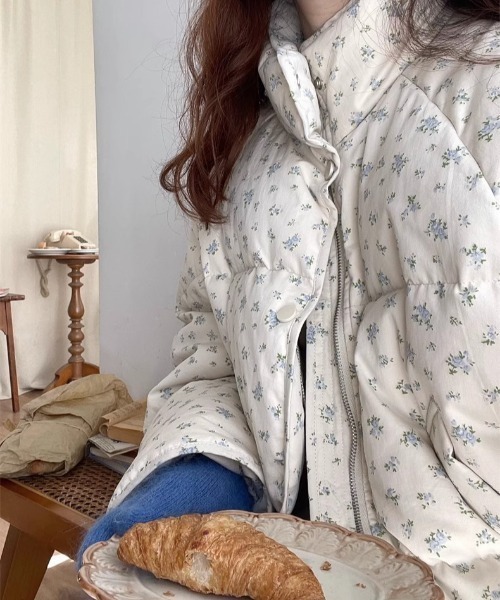 paravion（パラビオン）の「花柄ダウンジャケット（ダウンジャケット/コート・レディース・ピンク/ブルー・FREE）」の10枚目の写真