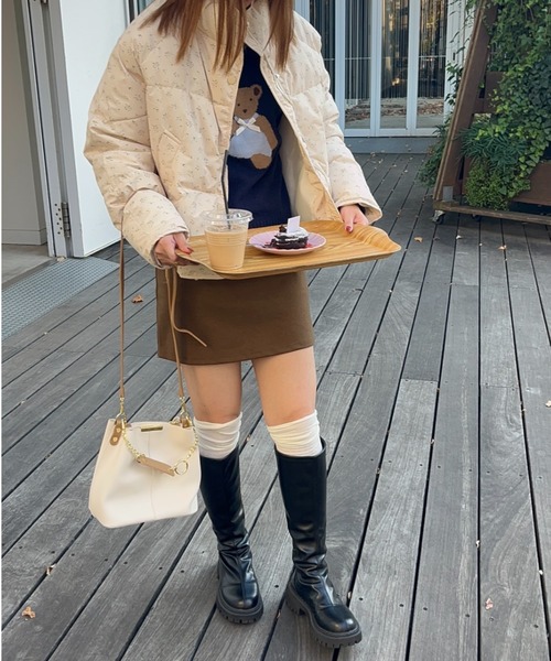 paravion（パラビオン）の「花柄ダウンジャケット（ダウンジャケット/コート・レディース・ピンク/ブルー・FREE）」の11枚目の写真