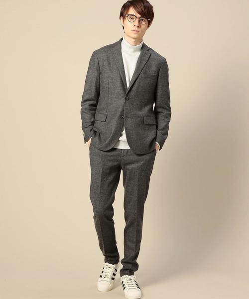 BEAUTY&YOUTH UNITED ARROWS(ビューティーアンドユースユナイテッドアローズ)の「BY フラノ ノープリーツ パンツ◆(その他パンツ・メンズ・ネイビー/ダークグレー・X-LARGE/LARGE/SMALL/MEDIUM)」の6枚目の写真