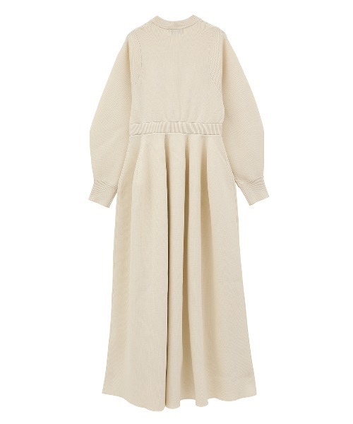 CLANE（クラネ）の「CONSTRUCTIVE KNIT ONEPIECE（ワンピース・レディース・アイボリー/ブラック/ベージュ・1/2）」の13枚目の写真