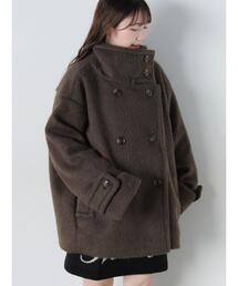 ehka sopo | シャギーミドル丈コート(その他アウター)