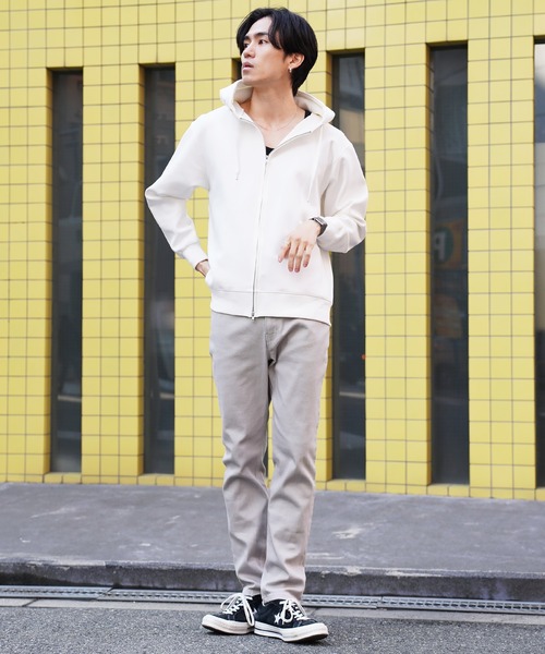 セール】ストレッチレギュラーフィットテーパードチノパン（チノパンツ