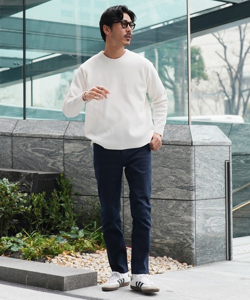 ストレッチレギュラーフィットテーパードチノパン（チノパンツ