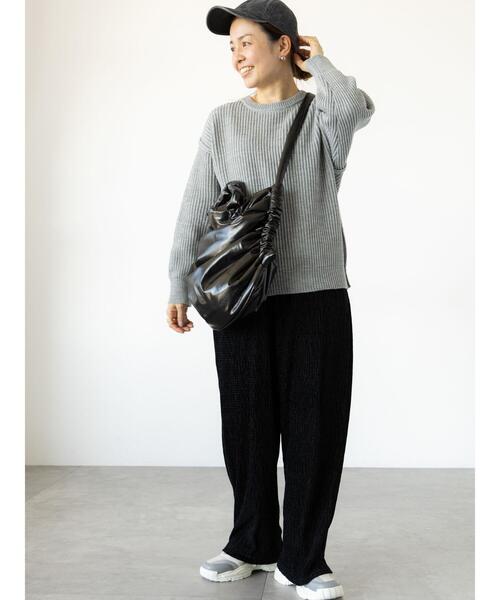 Ellno Loset パンツ 「狐独」ワイドプリーツショーツ メンズ