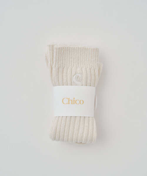 Chico（チコ）の「刺繡入りルーズソックス（ソックス/靴下・レディース・グレー/アイボリー/ブラック・FREE）」の16枚目の写真
