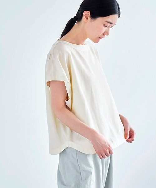 2点セット アーバンリサーチ リネンドルマンブラウス ＋アニエスベーTシャツ ata blouse 1. / テンセルリネン ドルマンブラウス（シャツ