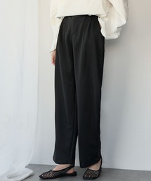 Ampirula（アンピルーラ）の「ハイウエストタックストレートパンツ（スラックス）」