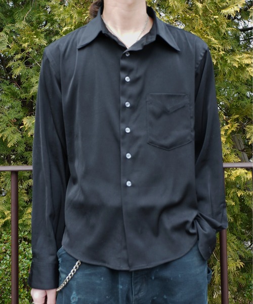 Noen（ノエン）の「ドレープドレスシャツ（シャツ/ブラウス・メンズ・ベージュ/ホワイト/ブラック・LARGE/MEDIUM）」の5枚目の写真