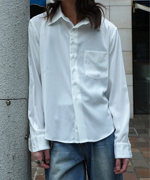 Noen（ノエン）の「ドレープドレスシャツ（シャツ/ブラウス・メンズ・ベージュ/ホワイト/ブラック・LARGE/MEDIUM）」の21枚目の写真
