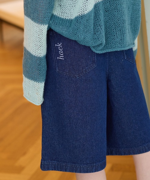half denim pants/ハーフデニムパンツ（デニムパンツ）｜haek