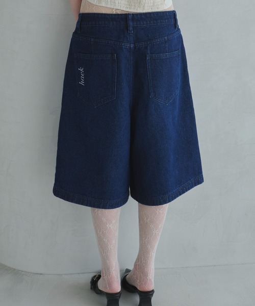half denim pants/ハーフデニムパンツ（デニムパンツ）｜haek