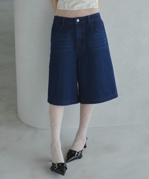 デニム・ジーパン NOMANUAL HALF & HALF DENIM PANTS 5JH521 NOMANUAL HALF & HALF DENIM PANTS 5JH521 (NOMANUAL/デニム